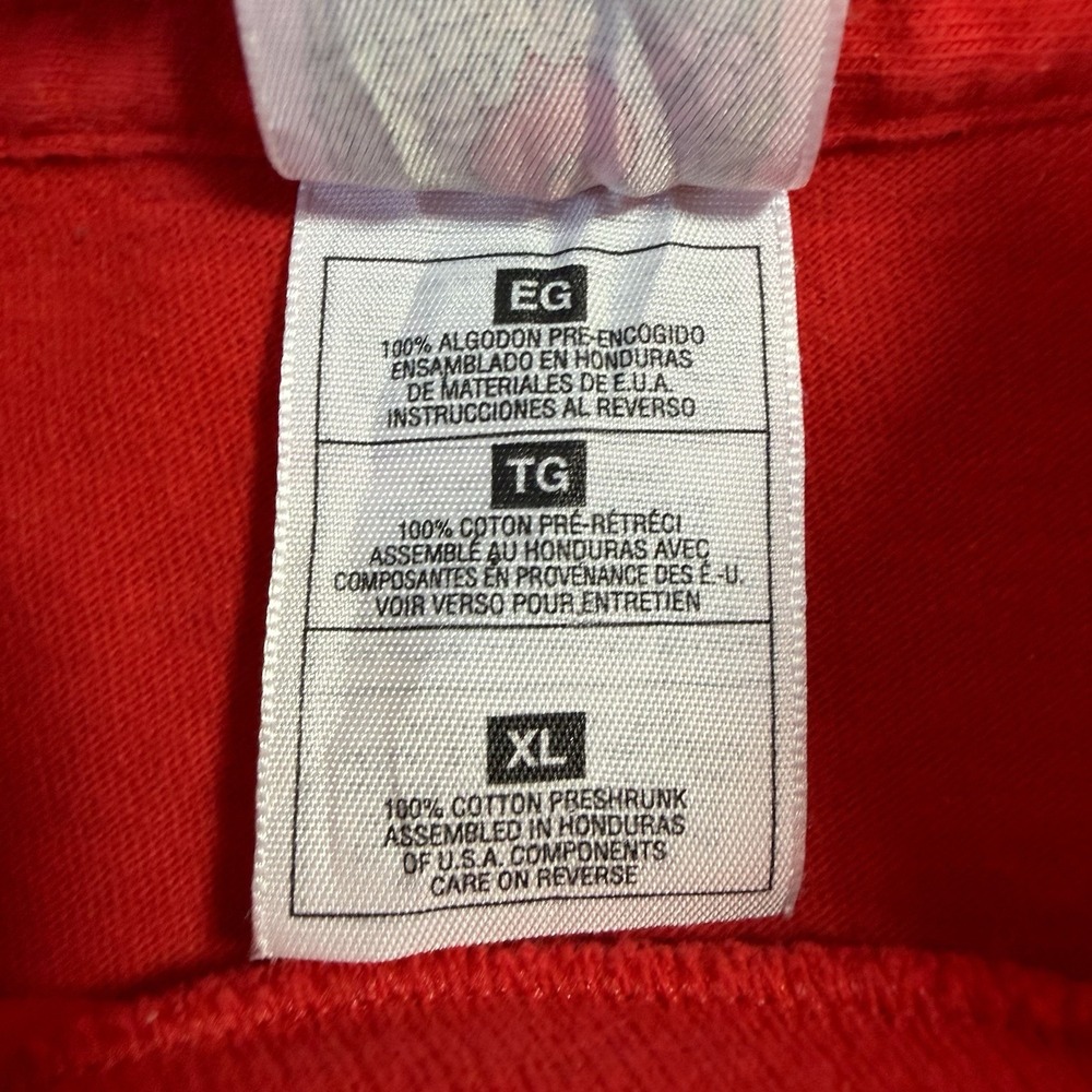 Vintage 1998 Chicago Fire MLS Soccer TShirt Red Fruit of the Loom Mens XL - Picture 6 of 13